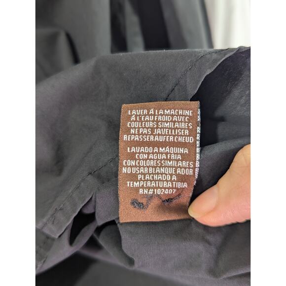 Roar Emboidered Western/Rodeo Gothic Black Button Up Large Vintage 90's Griffins - Picture 11 of 12